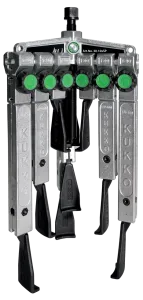 KUKKO 30-10xSP 3-armiger Universal-Abzieher mit schmalen Abzugshaken im Satz, bis 130 mm Spannweite, 350 mm Spanntiefe