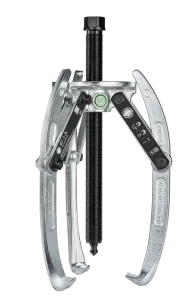 KUKKO 47-1-A Schwere, 3-armiger Universal-Abzieher 300 x 300 mm mit schwenkbaren Abzugshaken und Kombi-Brücke