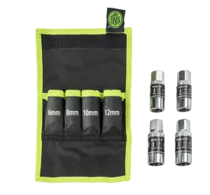 KUKKO 53-A Stehbolzen-Ausdreher-Set für schmale Platzverhältnisse Ø 6, 8, 10, 12 mm