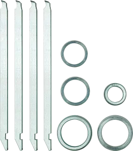 KUKKO 70-713 Abzugshaken-Satz Kugellager ISO 6204, 6205, 6301, 6302, 6303