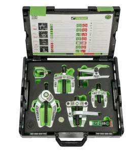 KUKKO K-127-A/6 Front-End-Service-Set für Demontage und Wartung von Schwenkarmlagern, Kugelgelenken, Spurstangen & Radlagern