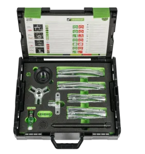 KUKKO K-220-221-A Abzieher-Satz für Universal-Abzieherlösungen im Koffer, bis 150 mm Spannweite