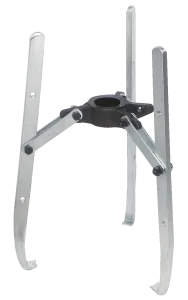 KUKKO Y10-208 3-armiger Kombinations-Abzieher mit drehbaren Abzugshaken, bis 500 mm Spannweite, 500 mm Spanntiefe (ohne Hydraulik-Druckzylinder)