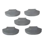 Wheel weight zinc 15gr steel rim grey 100pcs 2