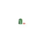 Valve cap plastic green rubber seal, 100 pieces 1