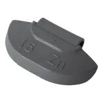 Wheel weight zinc 15gr steel rim grey 100pcs 1