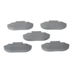 Wheel weight zinc 20gr steel rim grey 100pcs 2
