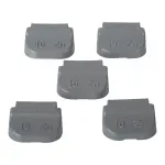Wheel weight zinc 10gr steel rim grey 100pcs 2