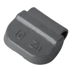 Wheel weight zinc 10gr steel rim grey 100pcs 1