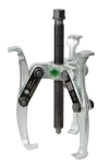 KUKKO 203-0 3-armiger Abzieher 120 x 75 mm mit pendelnden und umkehrbaren Abzugshaken und Kombi-Brücke