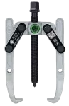 KUKKO 205-00 Schwerer 2-armiger einstellbarer Universal-Abzieher. 100 x 100 mm mit pendelnden und höhenverstellbaren Abzugshaken