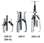 KUKKO 209-02 3-armiger Abzieher "Economy" 230 x 190 mm mit pendelnden und höhenverstellbaren Abzugshaken